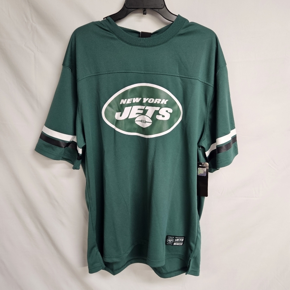 NFL Team Apparel Ultra Game Women's Jets Green Jersey Size 1X 60 Anniversary